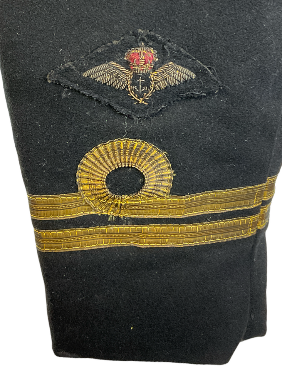 Canadian RCN Officers Naval Aviator Patched Mess Jacket Named Flying Accident Canadian RCN Officers Naval Aviator Patched Mess Jacket Named Flying Accident