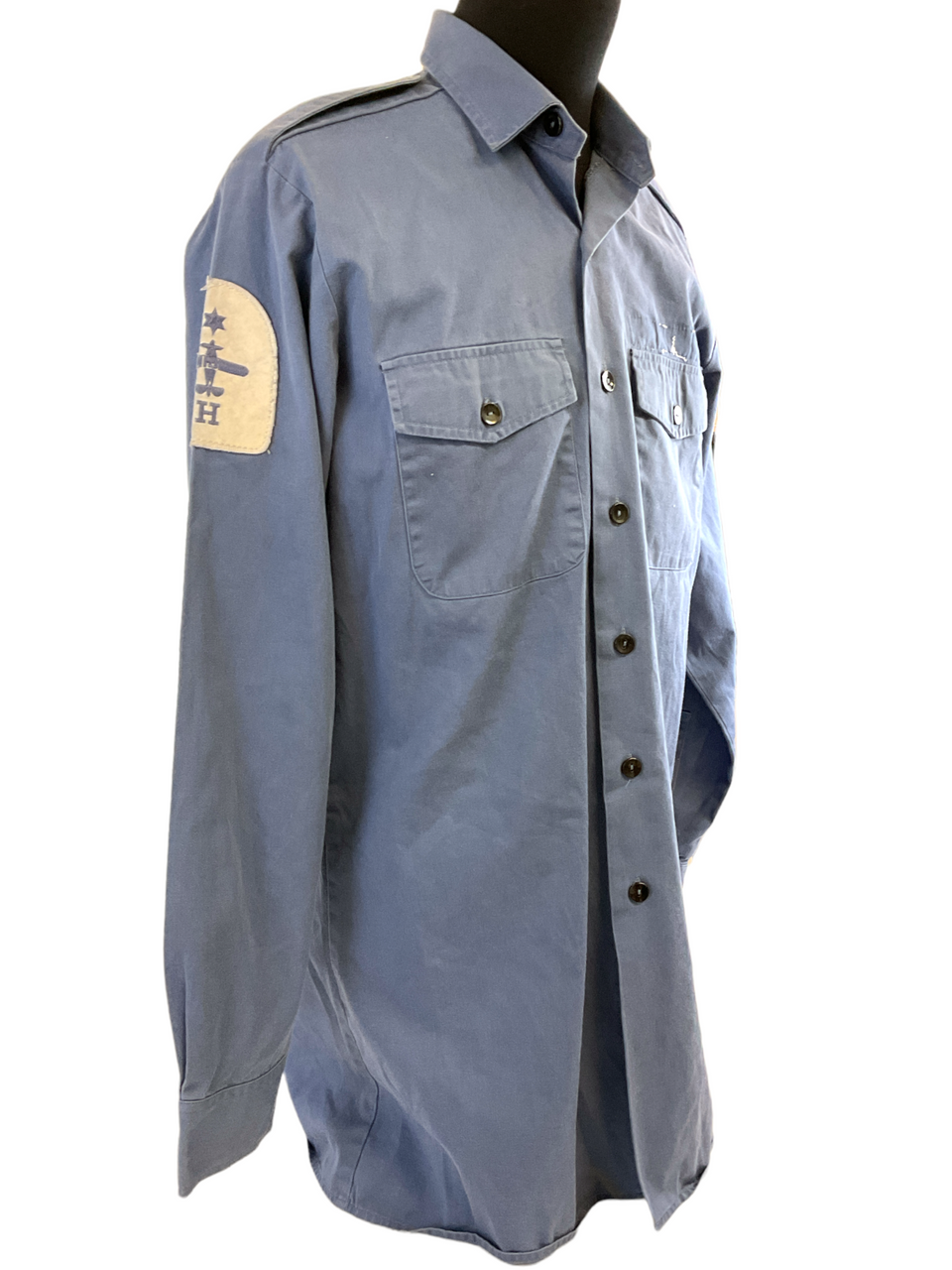 British RN Navy Flight Deck Mans Working Dress Shirt Size 38/40 British RN Navy Flight Deck Mans Working Dress Shirt Size 38/40