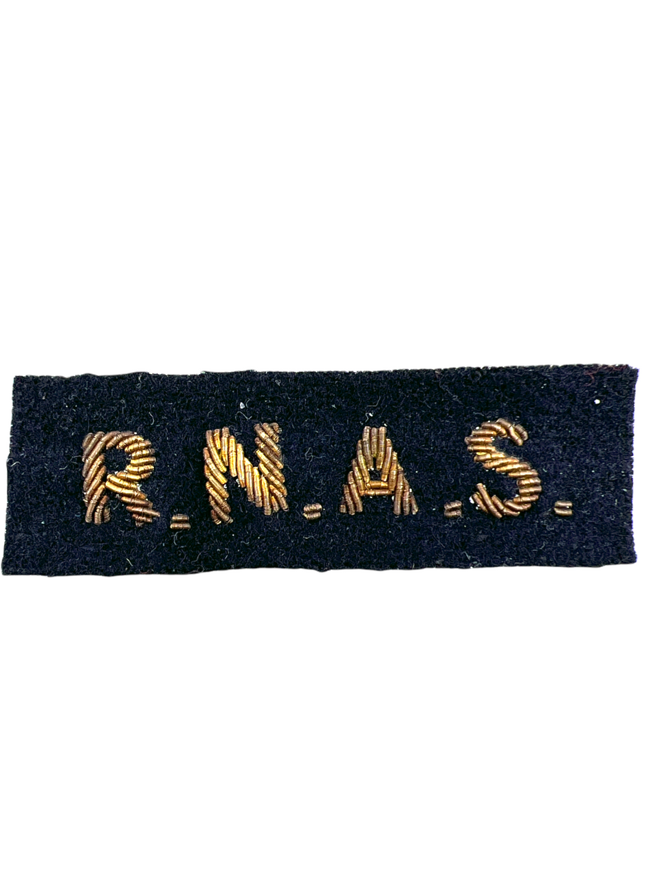 WW1 British RNAS Royal Naval Air Service Bullion Wire Patch Insignia WW1 British RNAS Royal Naval Air Service Bullion Wire Patch Insignia