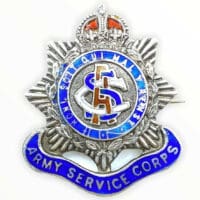 WW1 British BEF ASC Army Service Corps Sweetheart Badge Sterling Silver