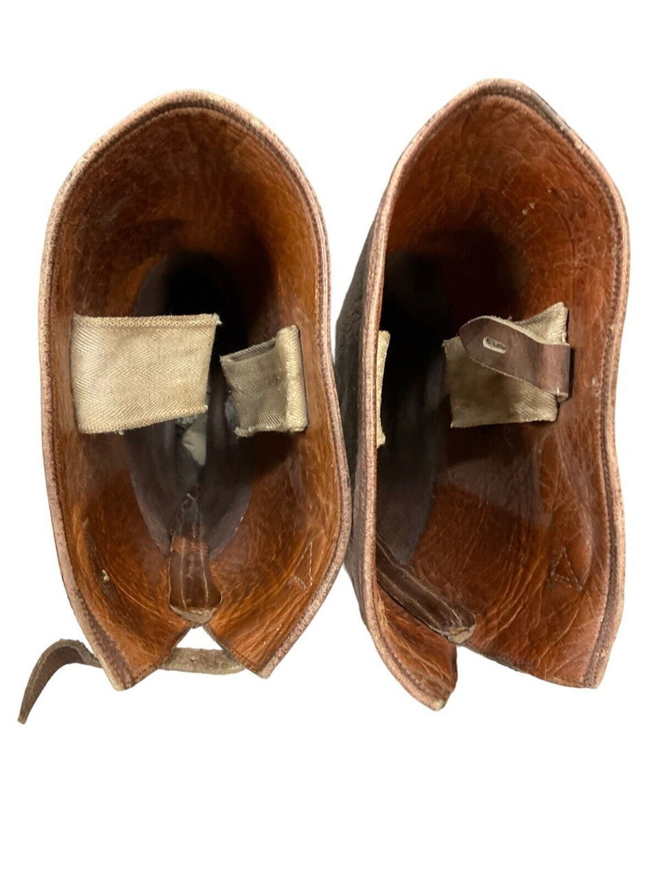 WW1 Canadian CEF Officers High Top Leather Boots with C Broad Arrowed Spurs WW1 Canadian CEF Officers High Top Leather Boots with C Broad Arrowed Spurs