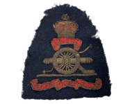 British Canadian RCA RA Artillery Embroidered Blazer Crest