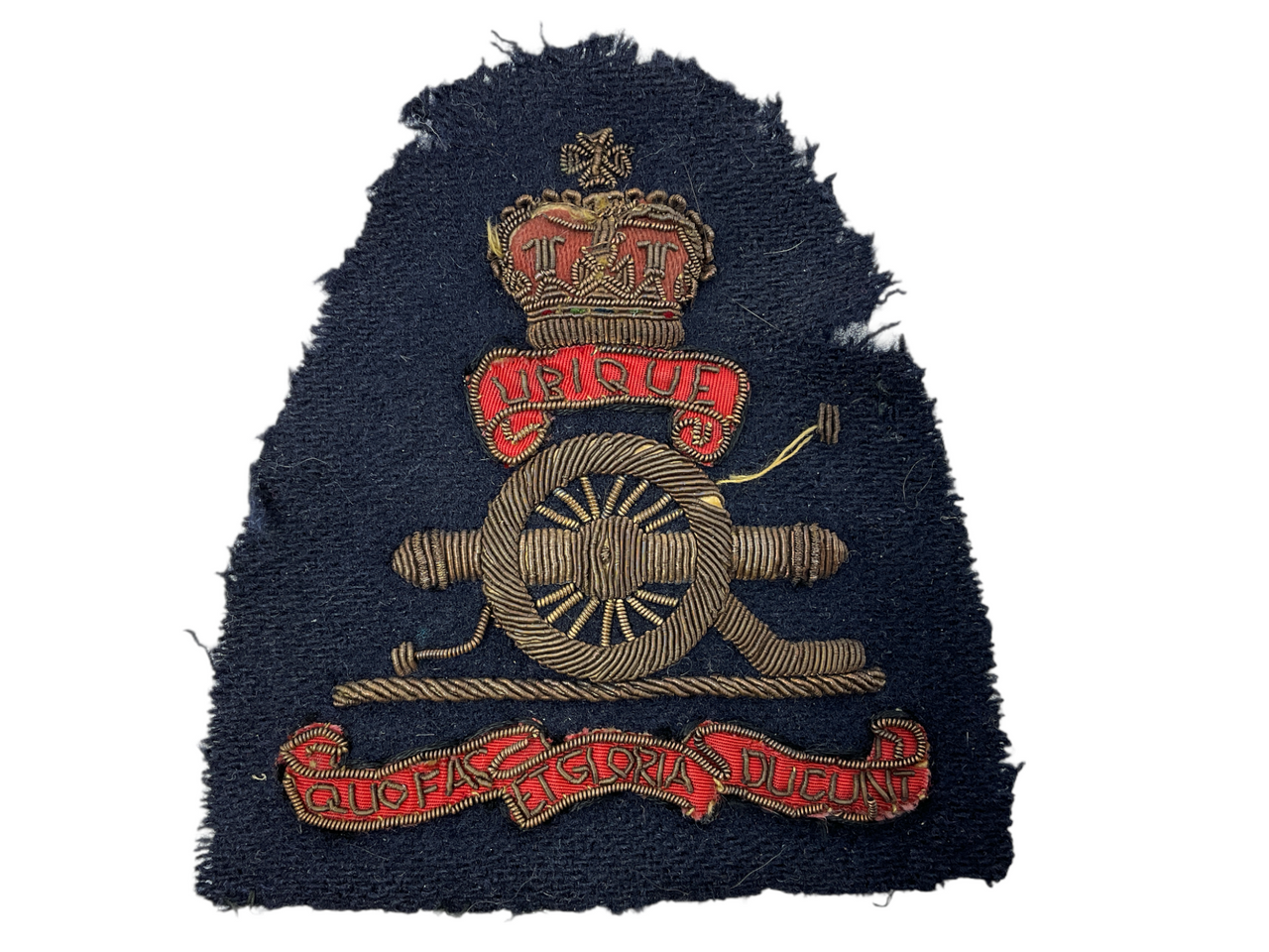 British Canadian RCA RA Artillery Embroidered Blazer Crest British Canadian RCA RA Artillery Embroidered Blazer Crest