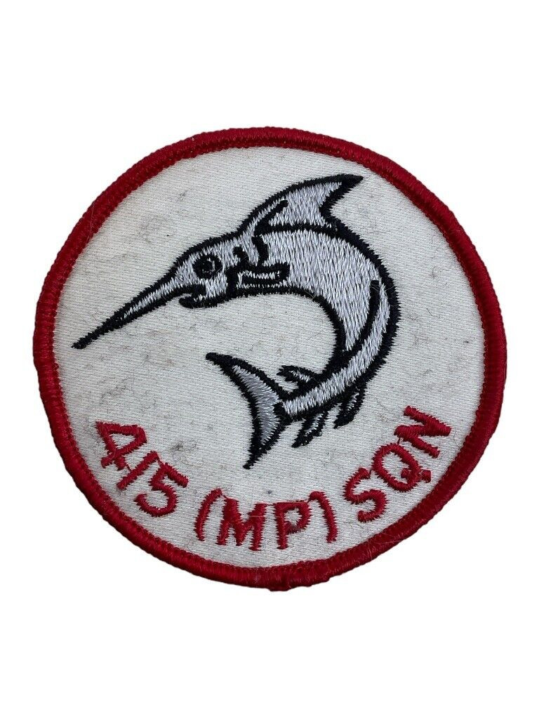 Canadian Forces RCAF 415 Maritime Patrol Squadron Crest Patch Vintage Canadian Forces RCAF 415 Maritime Patrol Squadron Crest Patch Vintage