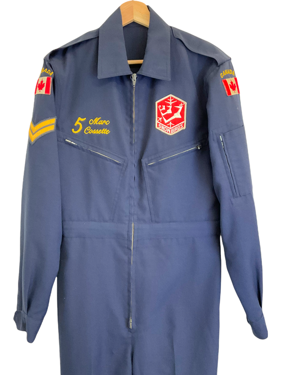 Canadian Forces 431 Squadron Snowbirds Flight Suit Blue Ground Crew Named RARE Canadian Forces 431 Squadron Snowbirds Flight Suit Blue Ground Crew Named RARE