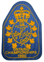 Canadian Sea Cadets Ontario Championships 1980 Jacket Patch Vintage