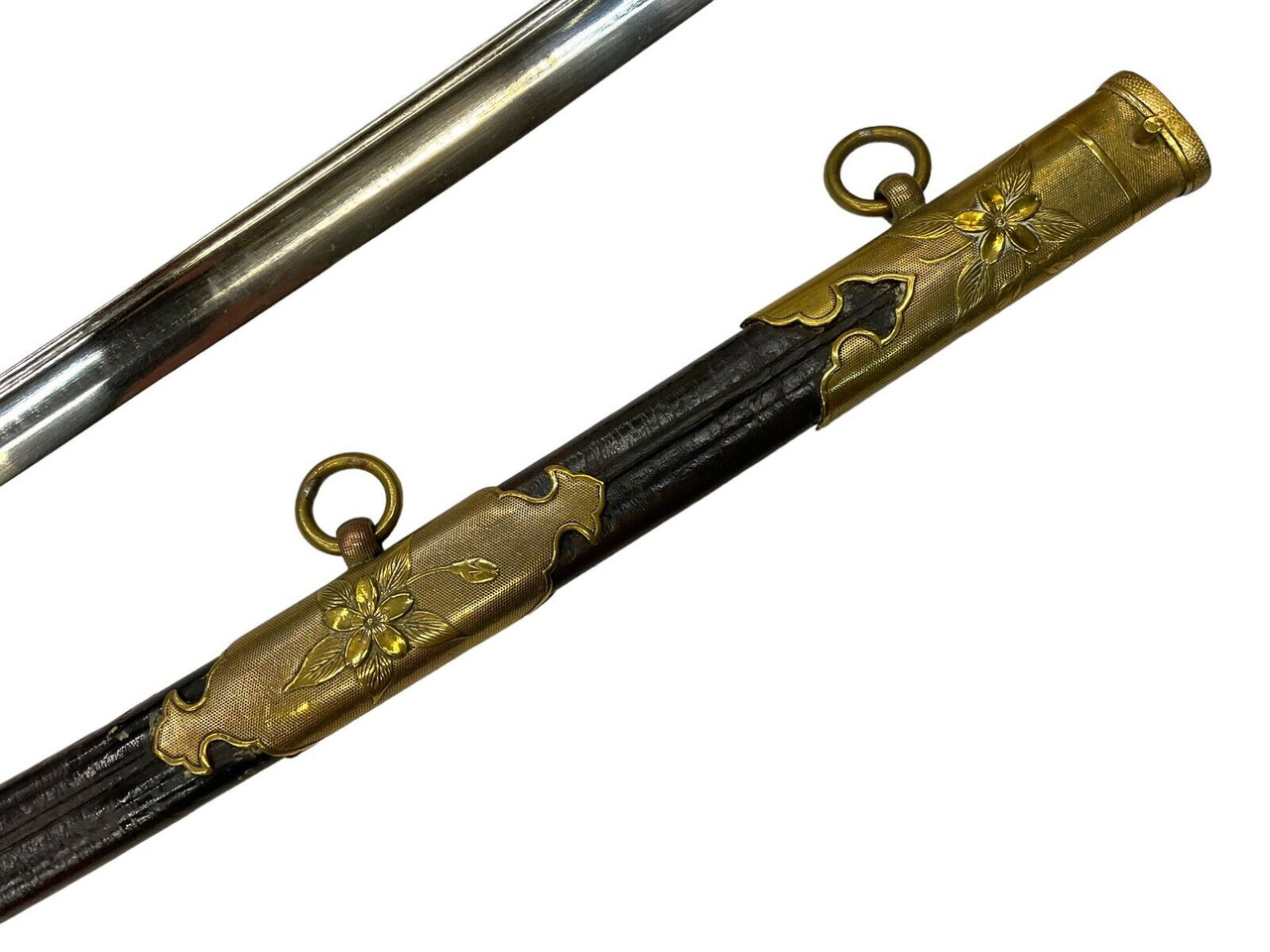 WW2 Imperial Japanese Police Parade Sword With Leather