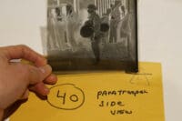 WW2 British Airborne Para Paratrooper Side View Original Negative #40