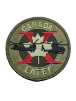 Canadian Forces RCAF Experimental LATEF Land Aviation Test OD Green Crest Patch Canadian Forces RCAF Experimental LATEF Land Aviation Test OD Green Crest Patch