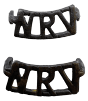 WW2 South African National Reserve Shoulder Title Insignia Pair