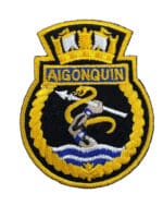 Canadian Forces RCN Navy HMCS Algonquin Ships Crest Patch Canadian Forces RCN Navy HMCS Algonquin Ships Crest Patch