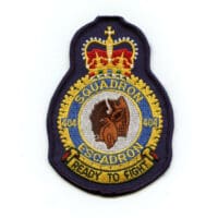 RCAF CAF Canadian 404 Squadron Heraldic Colour Crest Patch