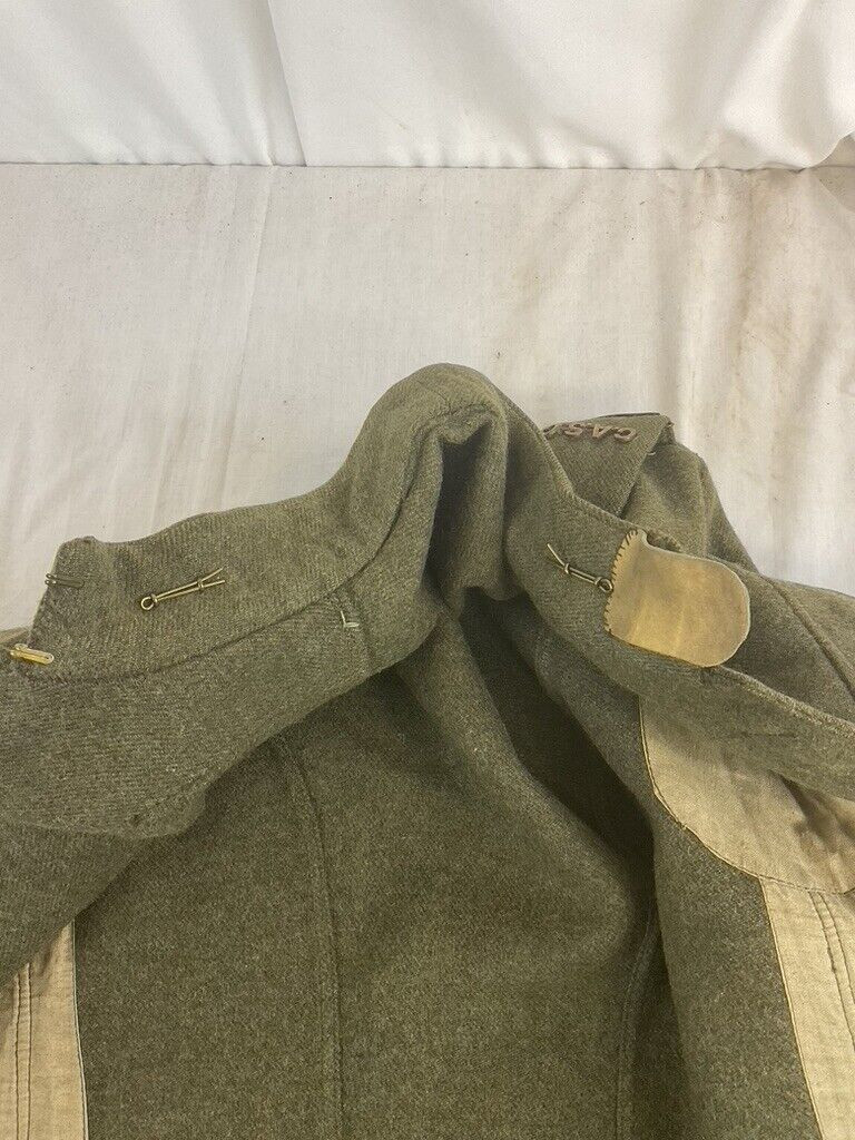 WW1 Canadian CEF 7 Button CASC Other Ranks Named Tunic Jacket WW1 Canadian CEF 7 Button CASC Other Ranks Named Tunic Jacket