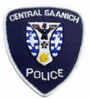 Canadian Central Saanich White Edge Police Patch