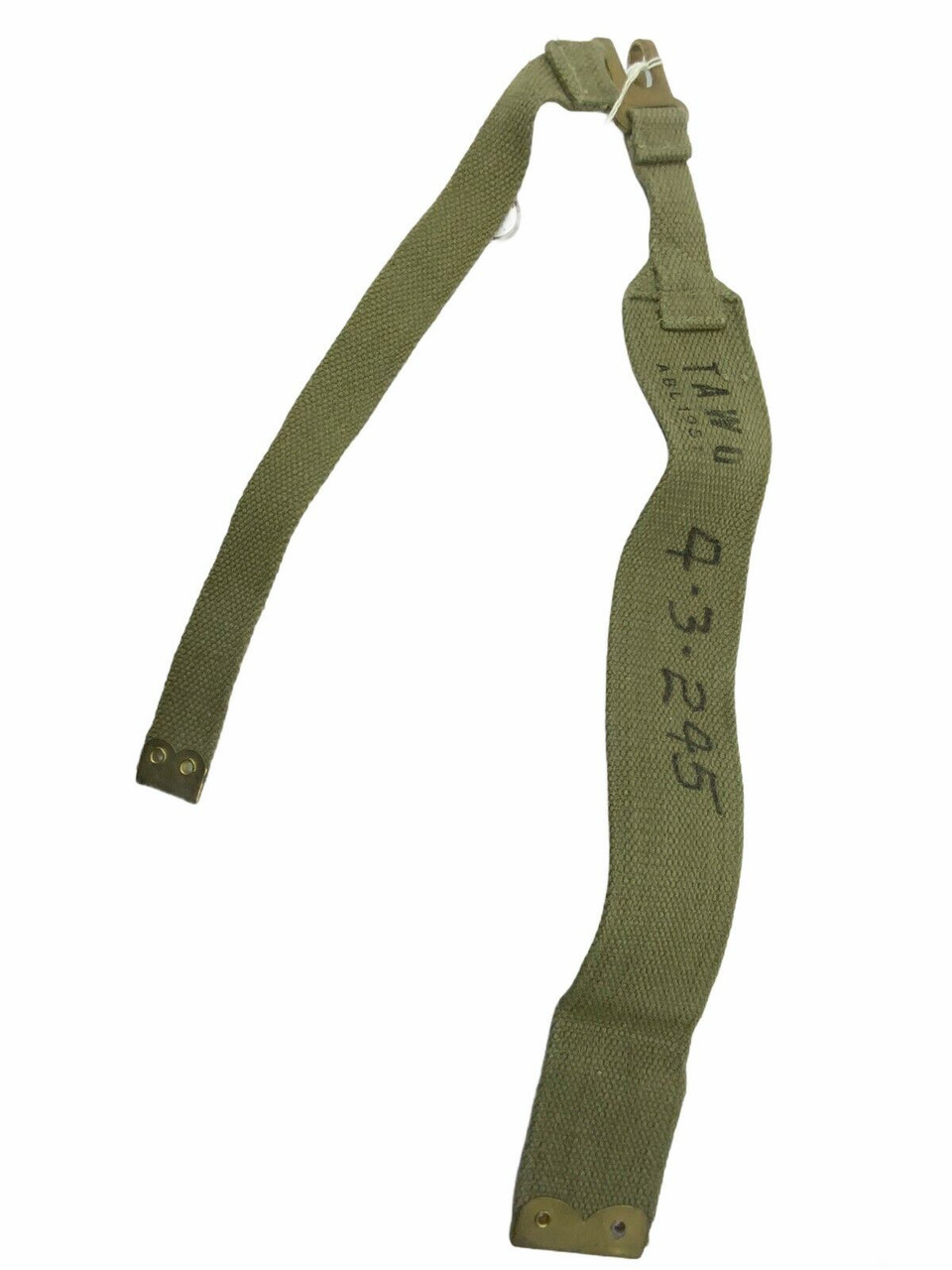 Belgian Army Web L Strap 1951 Dated Belgian Army Web L Strap 1951 Dated