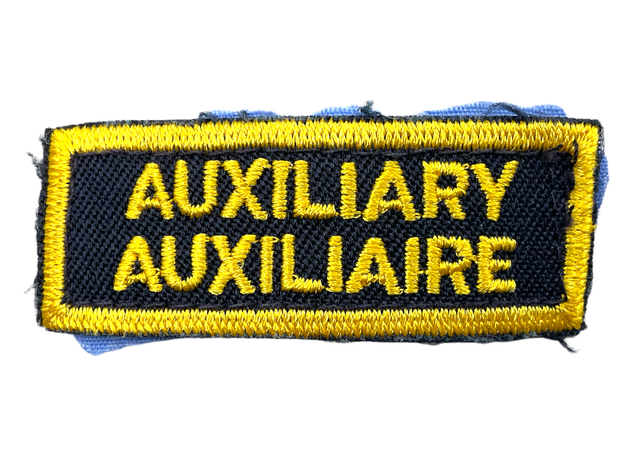 Canadian Auxiliary Ontario Provincial Yellow Edge Police Patch Canadian Auxiliary Ontario Provincial Yellow Edge Police Patch