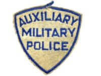 US Army Auxiliary Military Police MP Patch Vintage