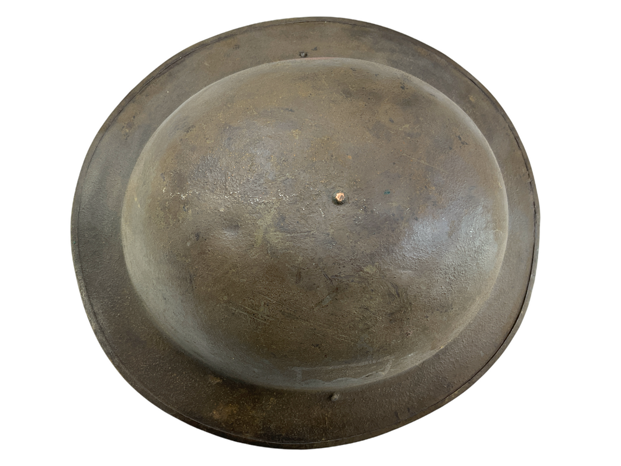 WW1 US AEF 80th Division Patch Painted Brodie Helmet 2 WW1 US AEF 80th Division Patch Painted Brodie Helmet 2