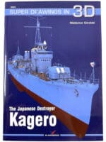WW2 Japan Navy Japanese Destroyer Kagero Super Drawings 3D SC Reference Book WW2 Japan Navy Japanese Destroyer Kagero Super Drawings 3D SC Reference Book