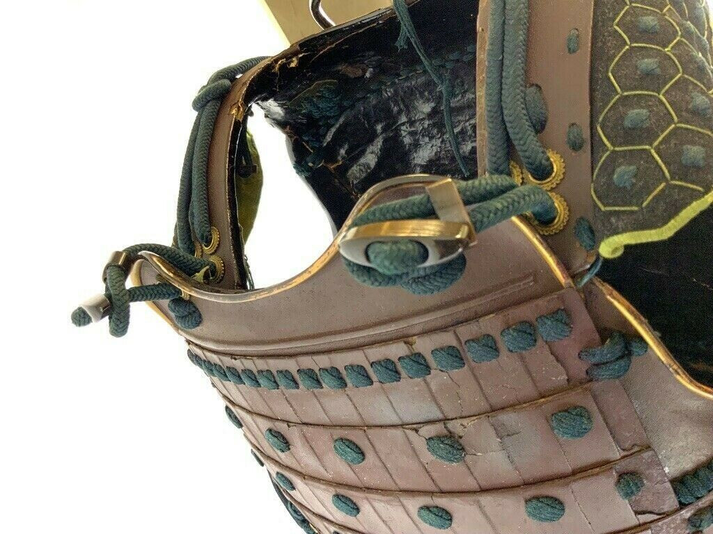 Japanese Japan Samurai Armour in Box Circa 1720's Era Vintage Japanese Japan Samurai Armour in Box Circa 1720's Era Vintage