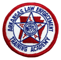 US Arkansas Law Enforcement Academy Red Edge Police Patch