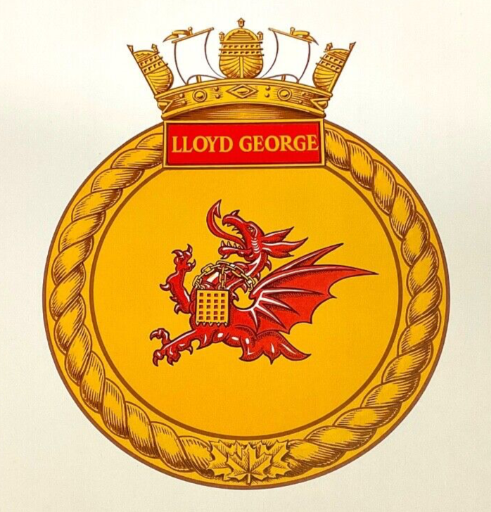 Royal Canadian Navy HMCS Lloyd George Ships Crest Print 14 x 10 Inches Royal Canadian Navy HMCS Lloyd George Ships Crest Print 14 x 10 Inches
