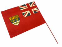 WW2 Canadian Ensign Patriotic Flag 23 x 18 Inches With 30 Inch Stick