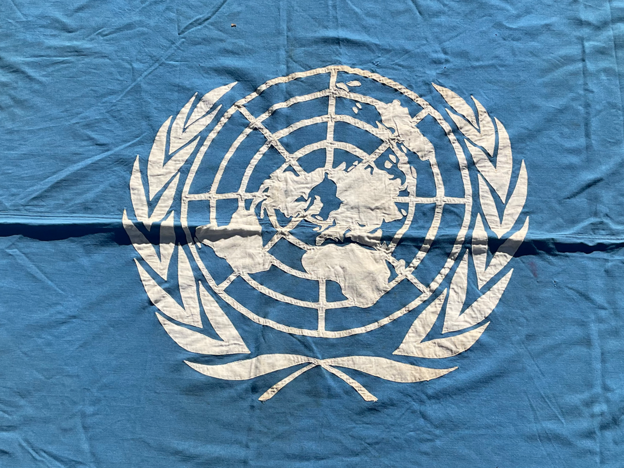 Canadian United Nations UN Multi Piece Cotton Flag 100 x 57 Inches Canadian United Nations UN Multi Piece Cotton Flag 100 x 57 Inches