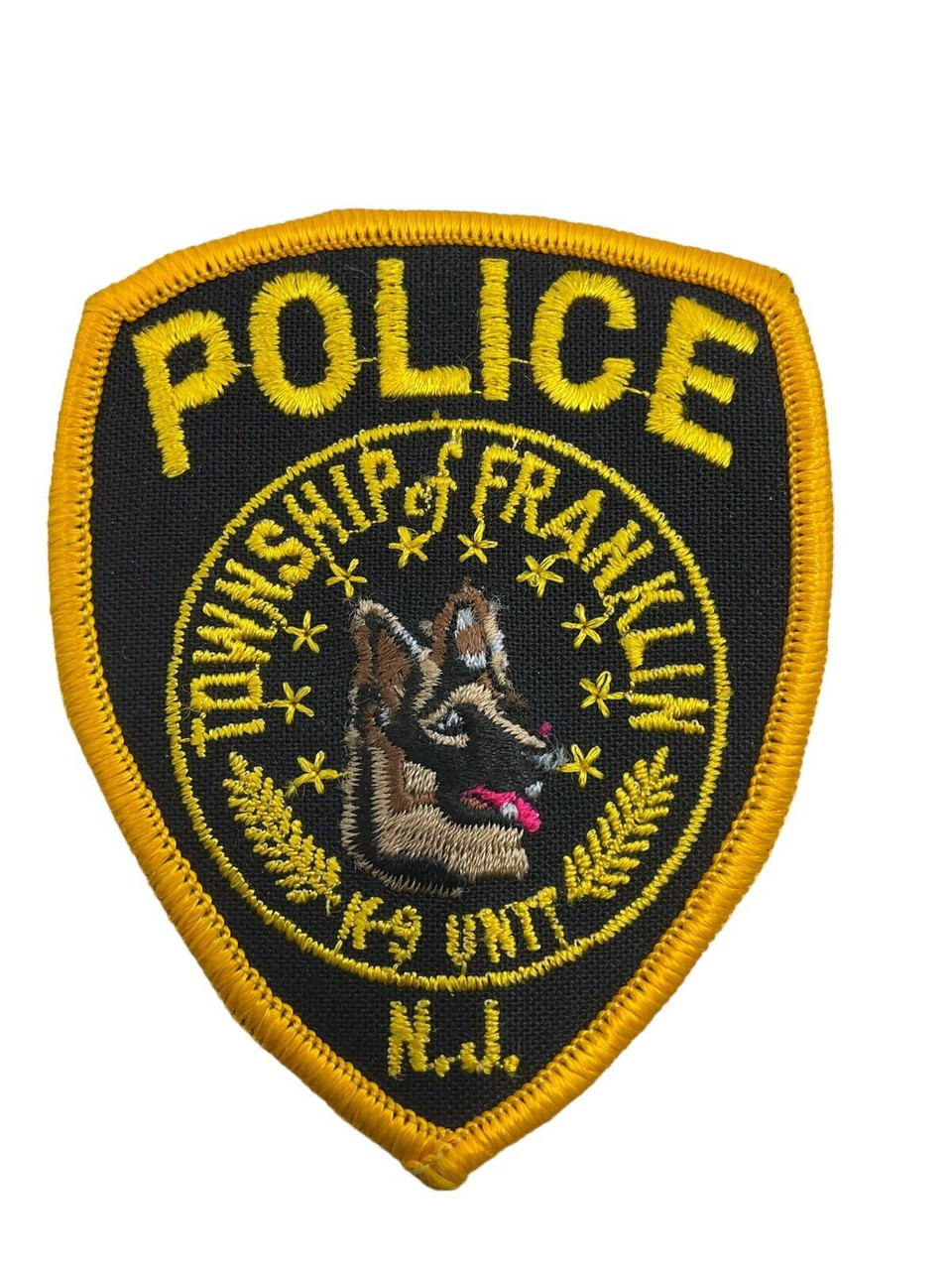 US Township of Franklin New Jersey K9 Unit Police Shirt Patch US Township of Franklin New Jersey K9 Unit Police Shirt Patch