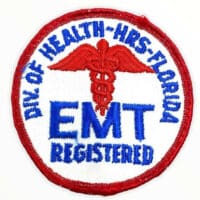 US Division of Health Florida EMT Registered Patch