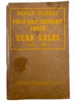 WW2 Canadian Ford and Mercury Truck Rear Axels Repair Manual SC Reference Book