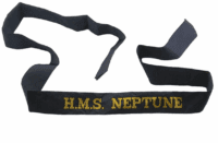 British Royal Navy HMS Neptune Cap Tally Full Length