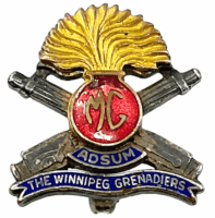 WW2 Canadian The Winnipeg Grenadiers Enamel Sweetheart Pin