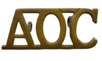 WW1 British AOC Army Ordnance Corps Shoulder Title Insignia