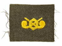 WW2 US Army Embroidered Collar Patch Chemical Corps