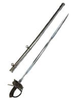 British Victorian Cambridge Rifle Volunteers Sword with Scabbard