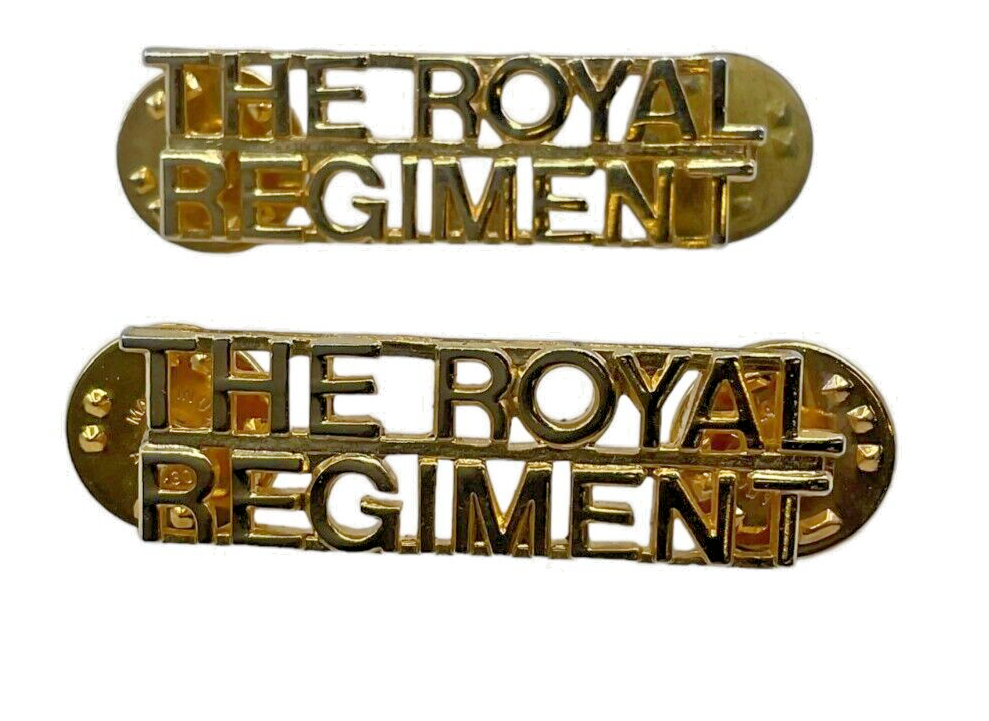 Canadian Forces The Royal Regiment of Canada Shoulder Titles Pair Canadian Forces The Royal Regiment of Canada Shoulder Titles Pair