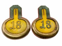 WW1 Imperial German Pair of Banjo Boards 18th Regiment