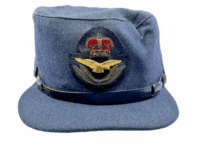 Canadian RCAF Officers Womens WRCAF Peak Cap Hat Size 7 3/8 1954 Dated