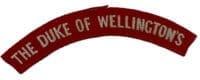 WW2 British Duke of Wellington's Shoulder Title Insignia Single