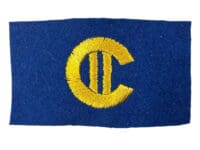 WW2 Canadian Army 2nd Division Officers Patch Single