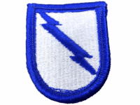 US Army Special Forces Airborne 187th AB HQ Beret Flash Patch US Army Special Forces Airborne 187th AB HQ Beret Flash Patch