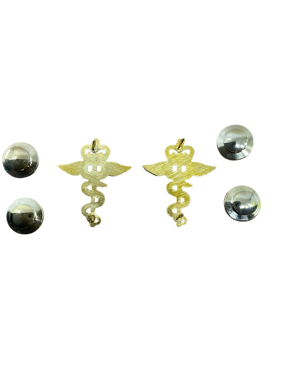 Canadian RCAF Dental Corps Collar Badge Insignia Clutch Back Pair Canadian RCAF Dental Corps Collar Badge Insignia Clutch Back Pair