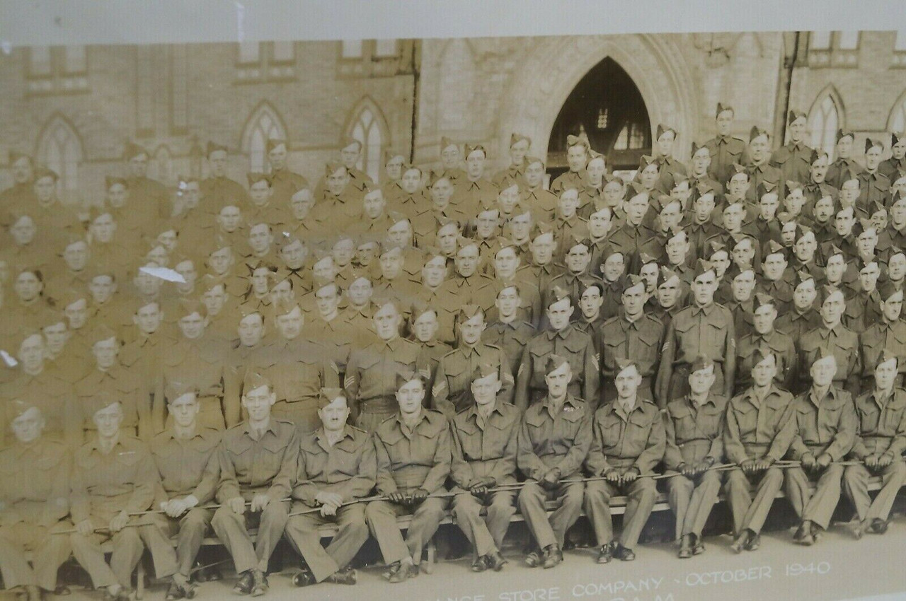 WW2 Canadian RCOC Ordnance Corps Yard Long Photo WW2 Canadian RCOC Ordnance Corps Yard Long Photo