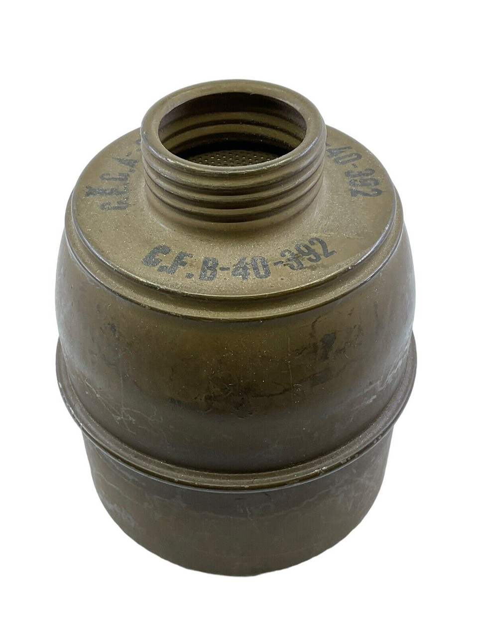 WW2 French France CP 1939M Gas Mask Filter Cannister WW2 French France CP 1939M Gas Mask Filter Cannister