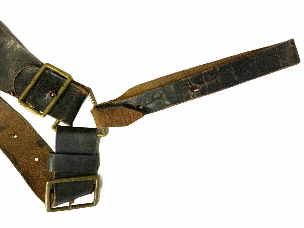 WW1 WW2 British Indian Five Pocket Leather Bandolier WW1 WW2 British Indian Five Pocket Leather Bandolier