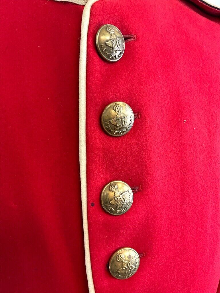 Canadian Canada Militia Scarlet Frock 26th New Brunswick Fusiliers with Trousers Canadian Canada Militia Scarlet Frock 26th New Brunswick Fusiliers with Trousers