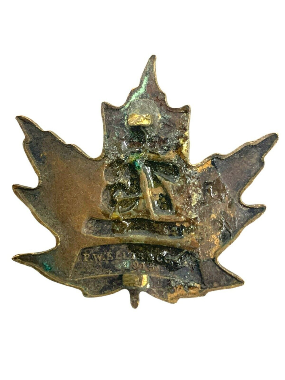WW1 Canadian CEF 76th Battalion Collar Insignia Single NO LUGS WW1 Canadian CEF 76th Battalion Collar Insignia Single NO LUGS