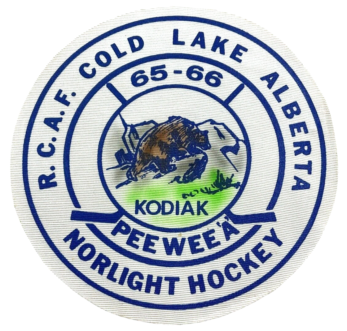 Canadian RCAF Cold Lake Pee Wee Hockey Jacket Patch Canadian RCAF Cold Lake Pee Wee Hockey Jacket Patch