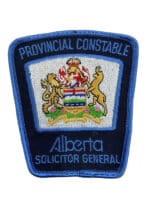 Canadian Provincial Constable Alberta Solicitor General Police Department Patch